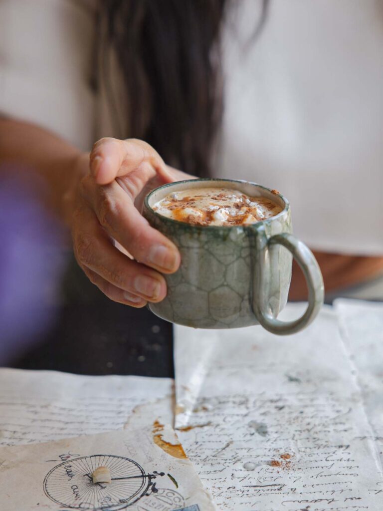 cup of pumpkin spice affogato